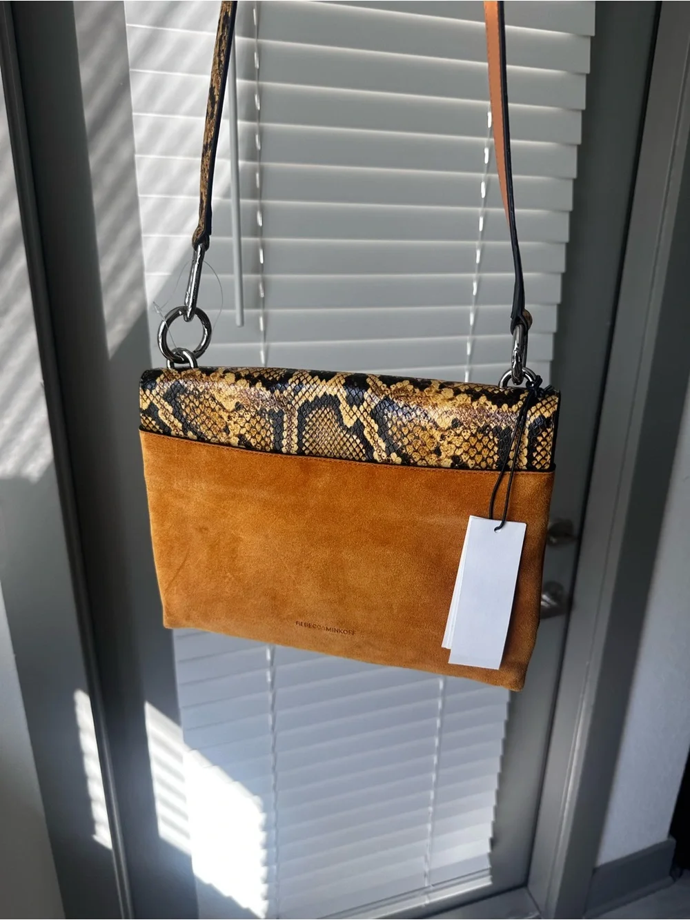 Rebecca Minkoff | Snake-Print and Tan Crossbody Bag - Women's Shoulder Bag